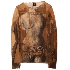 Jean Paul Gaultier SS 1999 Venus De Milo Mesh Top